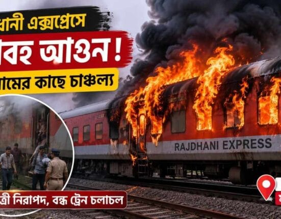 Massive Fire on Delhi-Bound Rajdhani Express Near Ratlam