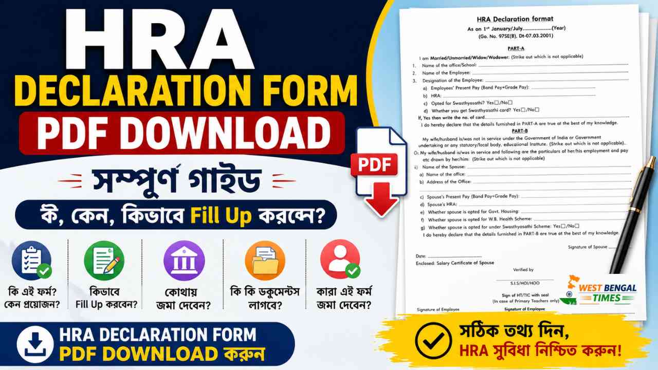 Code Form Rhra Printable HRA Declaration Form PDF | HRA Form কীভাবে Fill Up করবেন?