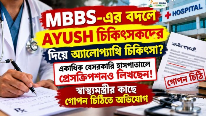 AYUSH Doctors Allegedly Practising Allopathy Instead of MBBS Doctors Complaint to Health Minister AYUSH Doctors Allegedly Practising Allopathy Instead of MBBS Doctors Complaint to Health Minister